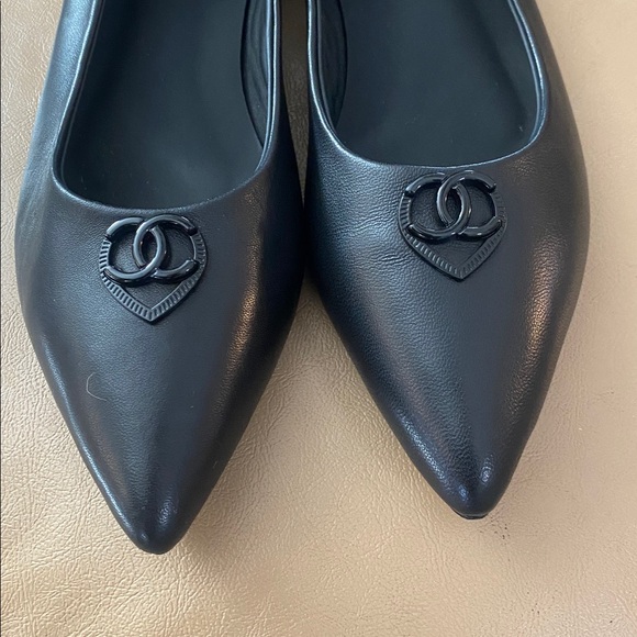 Inspired designer Black Leather shoes size 9 - Picture 3 of 10